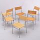 Martin Visser set of 6 Dining Chairs SE05 for 't Spectrum, 1960