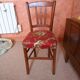 Floral fabric chair