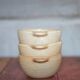 Set of 3 vintage village stoneware bowls, breakfast bowl, vintage ear bowl.
