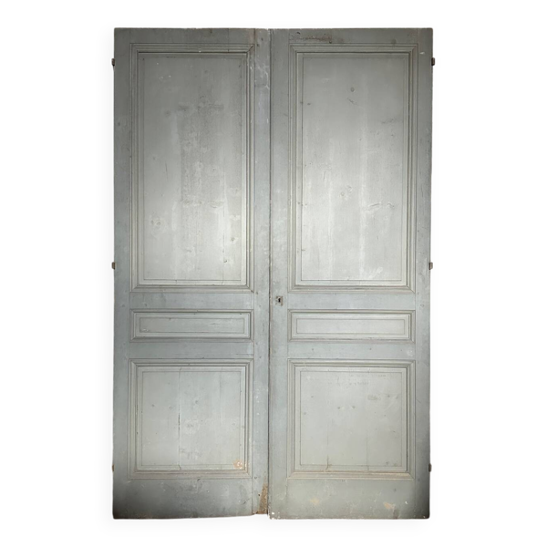 Lot de 4 portes anciennes en pin