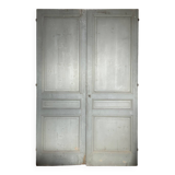 Lot de 4 portes anciennes en pin