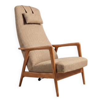 "Contour" reclining armchair by Alf Svensson for Dux, 1960s, Sweden
