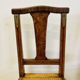 Pair of Louis XVI style caned chairs