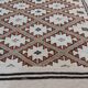 Handmade beige mergoum carpet  70x130cm