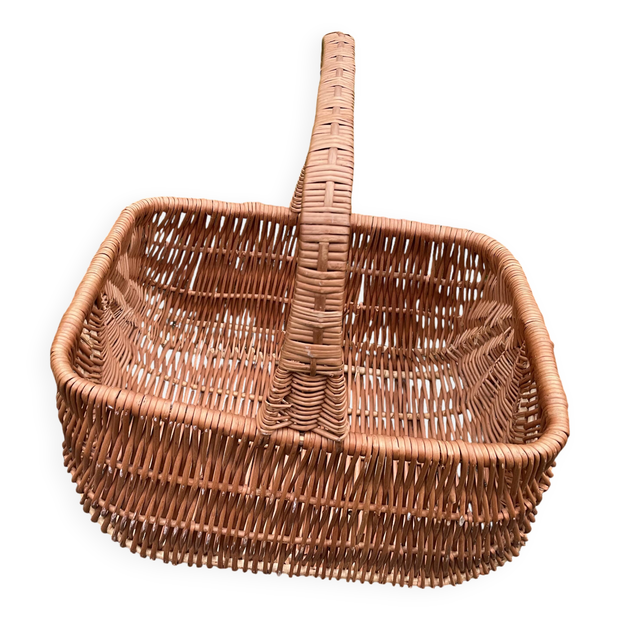 Grand panier en osier