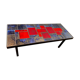 Ceramic Carreaux coffee table De Lava enamelled 50-60 years