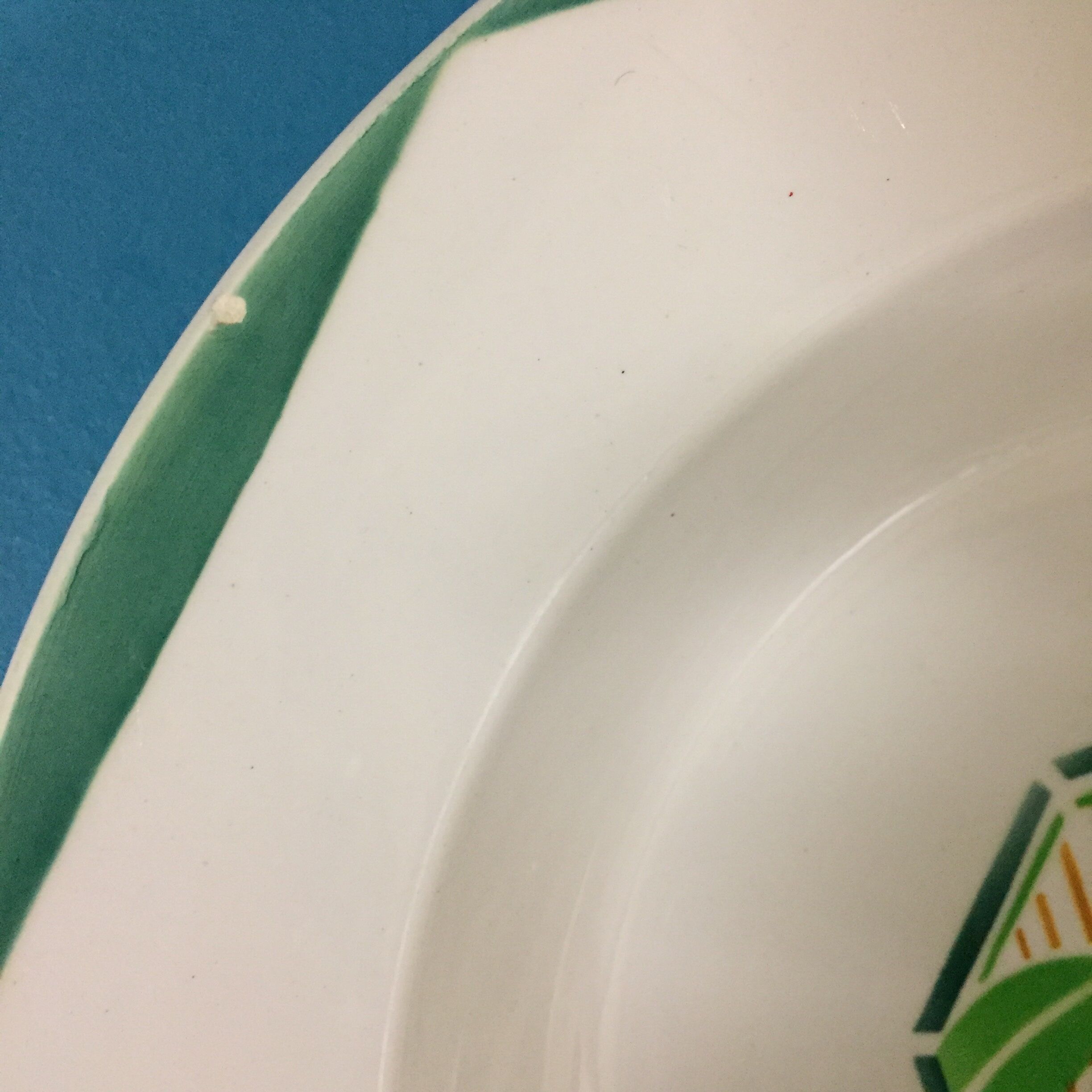 Set de 6 assiettes creuses Digoin Sarreguemines “Oxford”