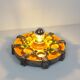 Vintage 1970s ceramic 'Fat Lava' style wall light by Hustadt Leuchten