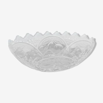 Molded crystal fruit cup