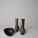 Collection of 3 ceramic vessels by Gunnar Nylund Rörstrand Sweden, 1950s
