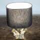 Lampe en laiton et corail de Christian Nowaczyk et Daniel Chassin