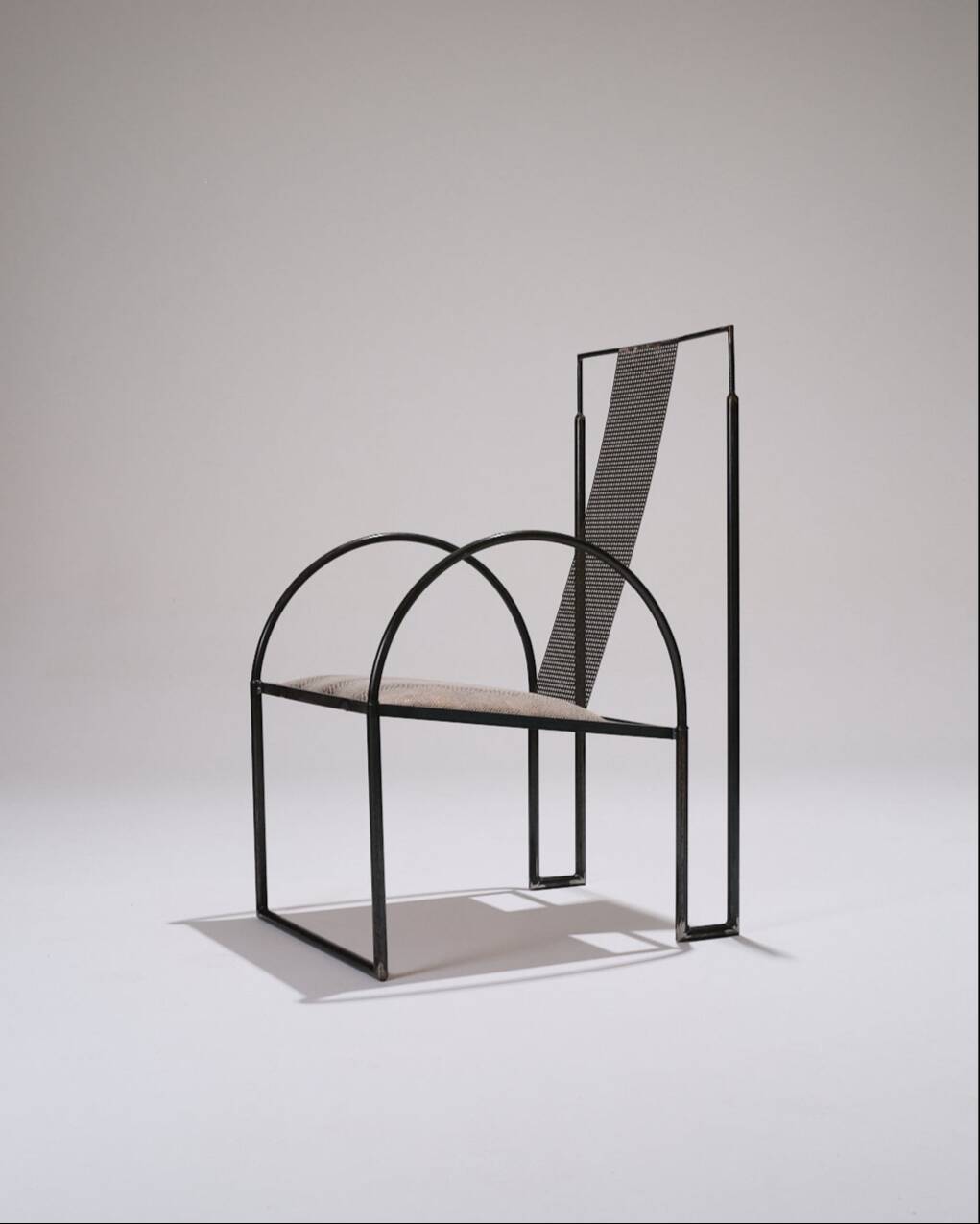 Metal armchair, anderl kammermeier, 1980s