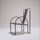 Metal armchair, anderl kammermeier, 1980s
