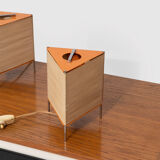 Set of 2 table lamps by Josef Hurka, Napako, 1950s