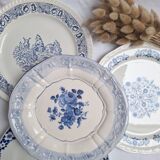 Vintage blue dinner plates