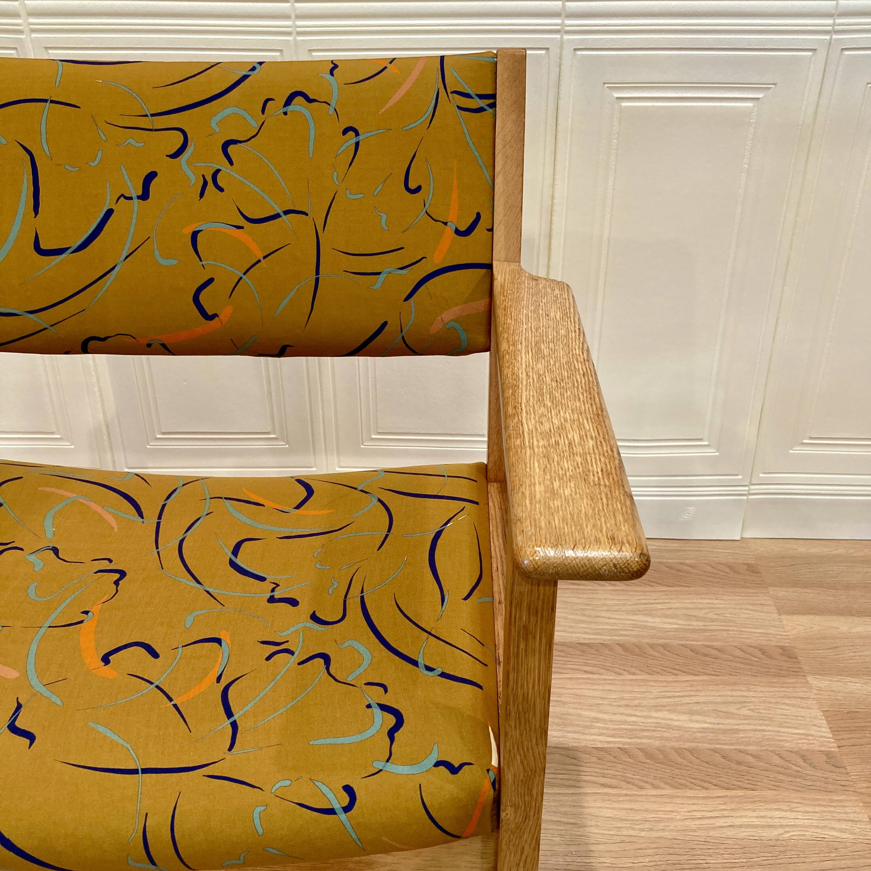 Hans Wegner armchair "Scandinavian design" 1960.