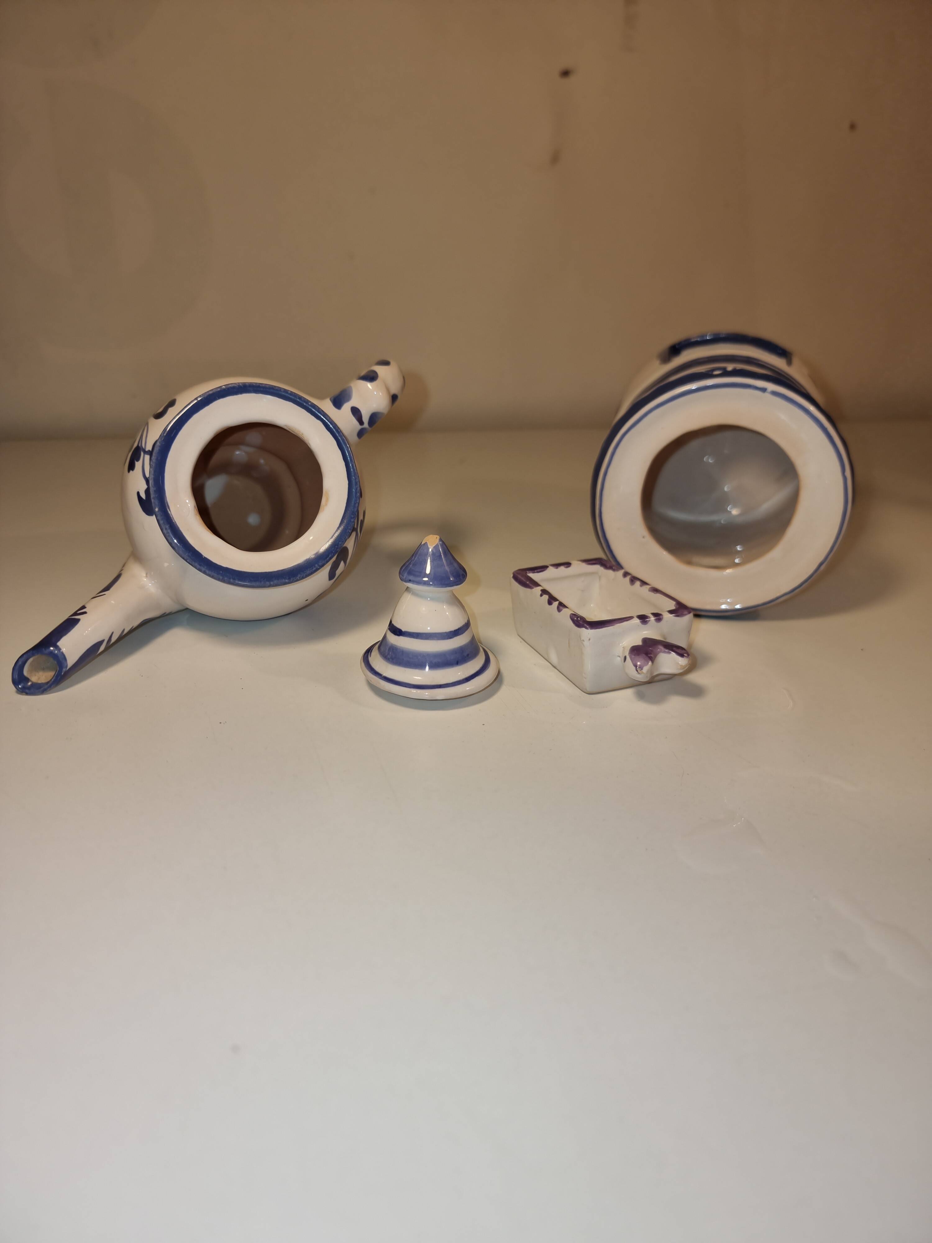 Vintage teapot in earthenware