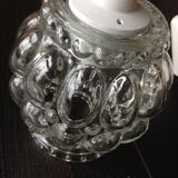 Bubbled glass bell lamp vintage 60s-70s
