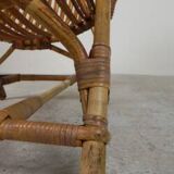 Rohe Noordwolde bamboo and rattan chair, 1950s