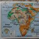 Ancienne carte scolaire vidal lablache afrique physique et politique  n°16