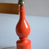 Orange lamp foot 70's philippe capelle