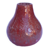 Vase en verre soufflé vintage 60's