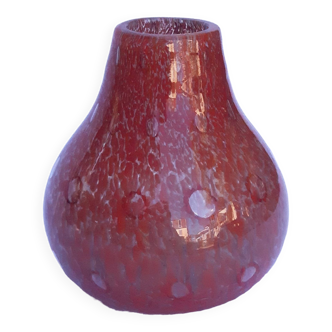 Vase en verre soufflé vintage 60's