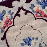 Old American carpet handmade, 76cm x 117cm 1900s