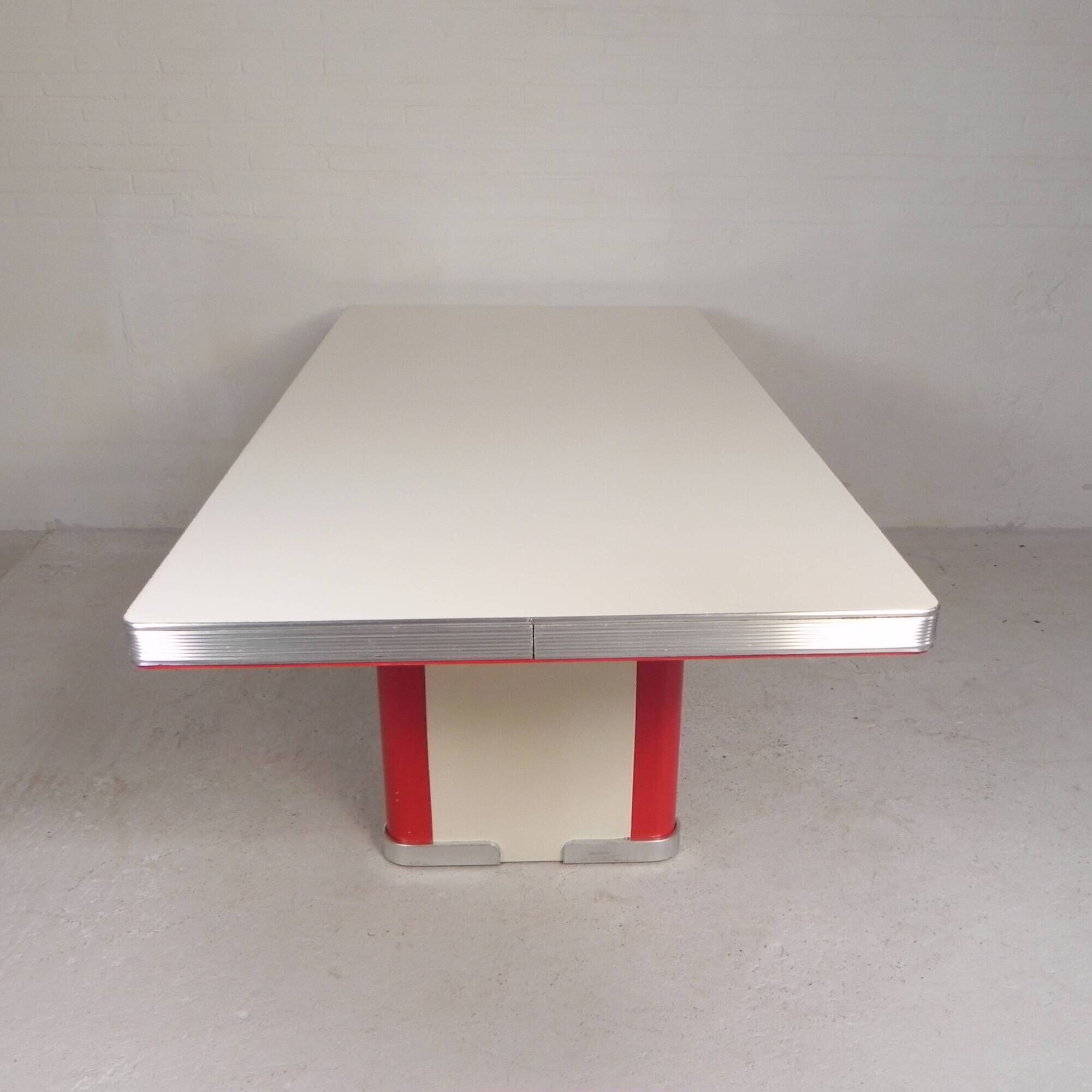 Ahrend Oda dining table desk with aluminium edge, 1950s