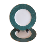 Duo of presentation plates Guy Degrenne in Limoges porcelain