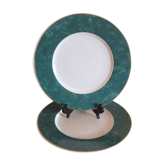 Duo of presentation plates Guy Degrenne in Limoges porcelain