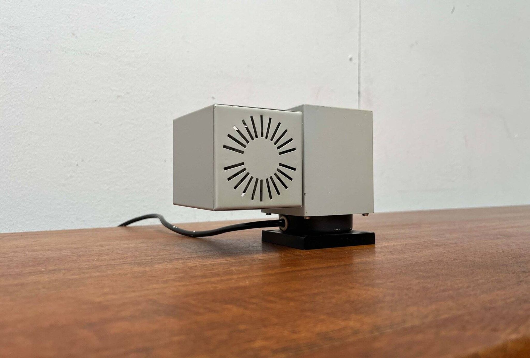 Mid-century minimalist cube wall table lamp 6015 by Kaiser, 1960