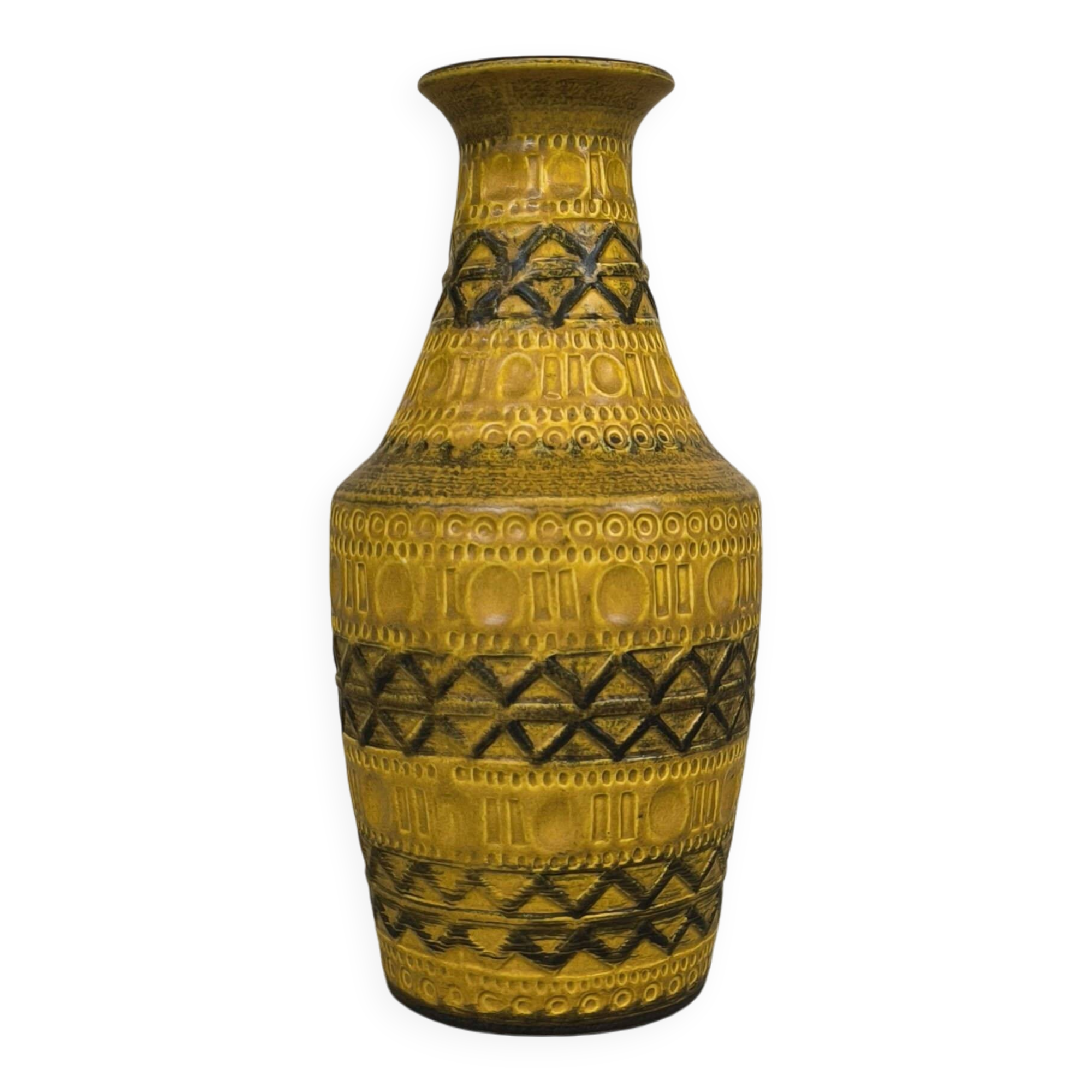 Vase vintage West Germany à motifs
