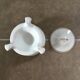White porcelain covered pot