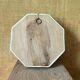 Small wooden wall mirror – Embossed floral decoration