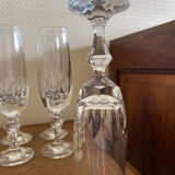 Crystal champagne flutes by Villeroy and Boch