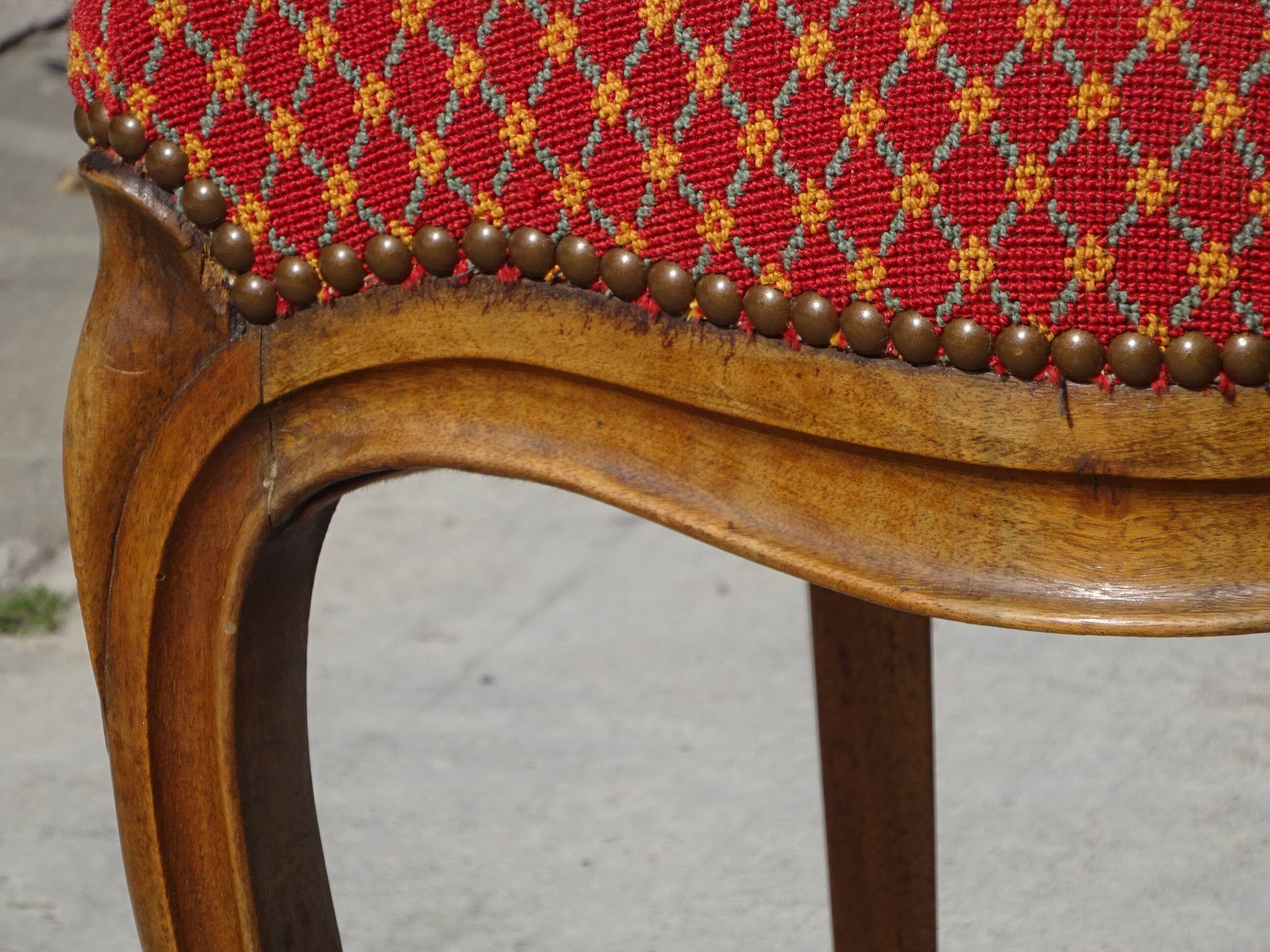 Restored Louis Philippe chairs, set of 2