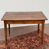 Wooden farmhouse table