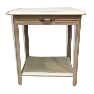Grey patina side table