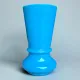 Blue opaline vase, "fair opaline"
