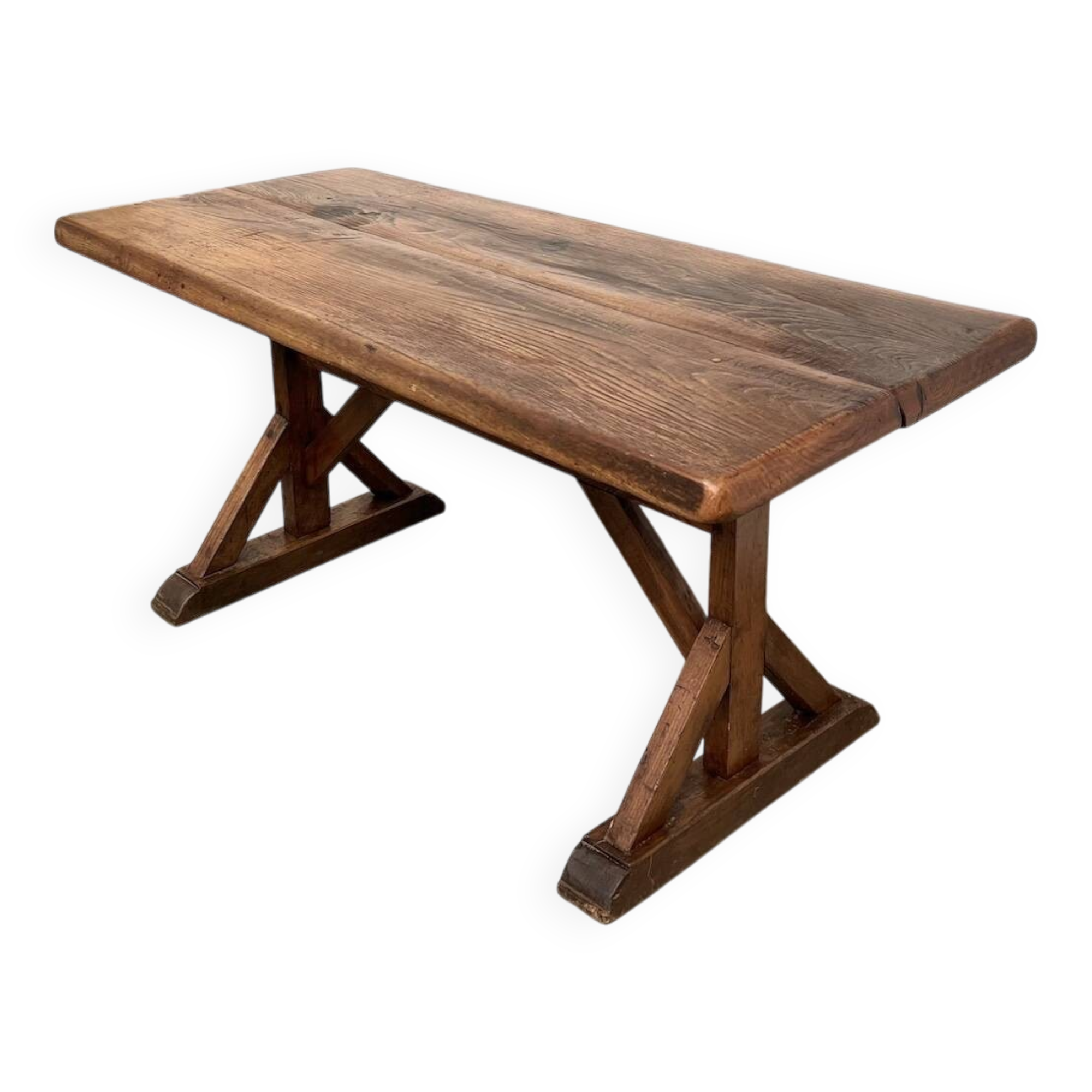 19th century brutalist oak table