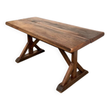 19th century brutalist oak table