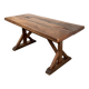 Table brutaliste en chêne du XIXème