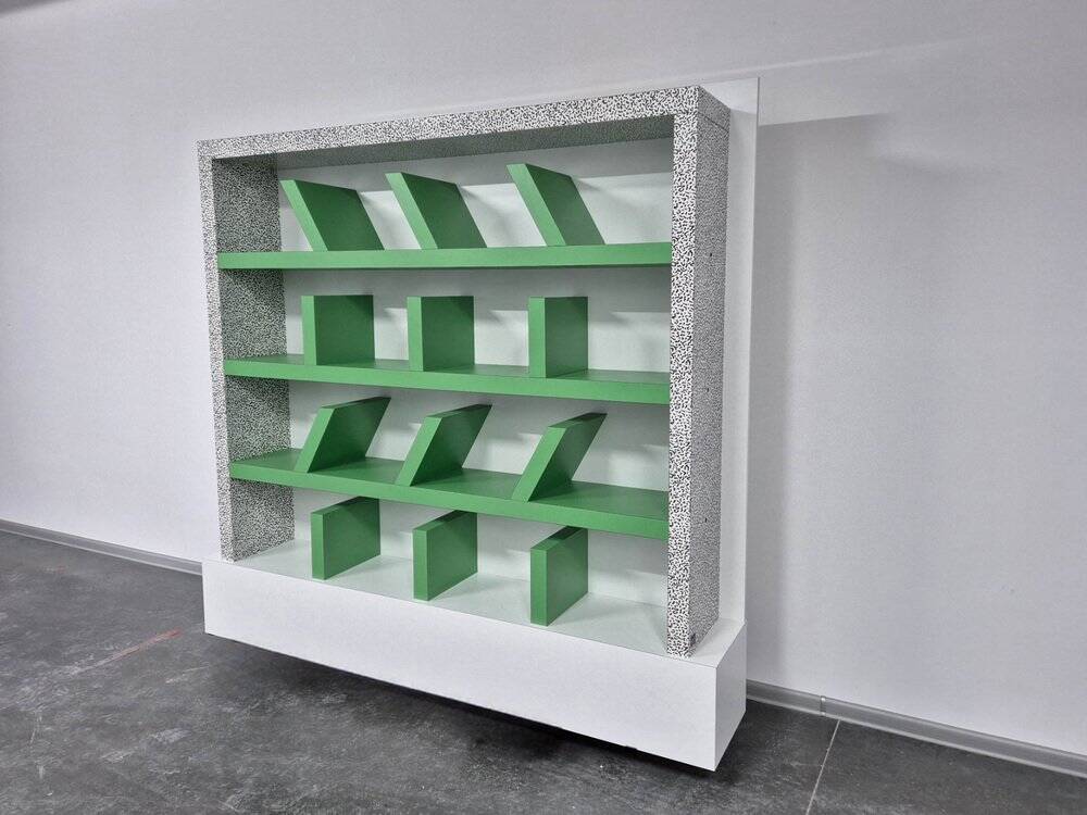 Suvretta bookcase by E. Sottsass for Memphis Milan