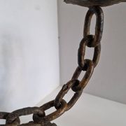 Paire de chandeliers, candélabres brutalistes, années 60-70
