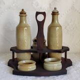 Stoneware condiment service