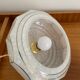Art deco pendant lamp in clichy glass