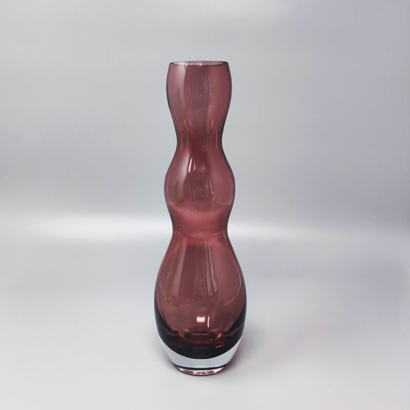 Set of 3 vases in Murano Glass by Nason, Made in Italy 1970