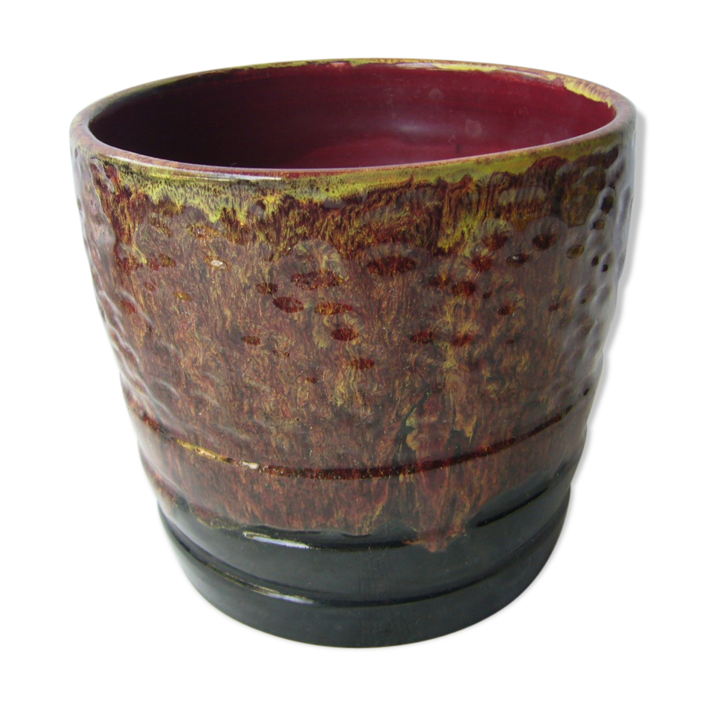 Vintage ceramic pot cover Morvan Petit Masse