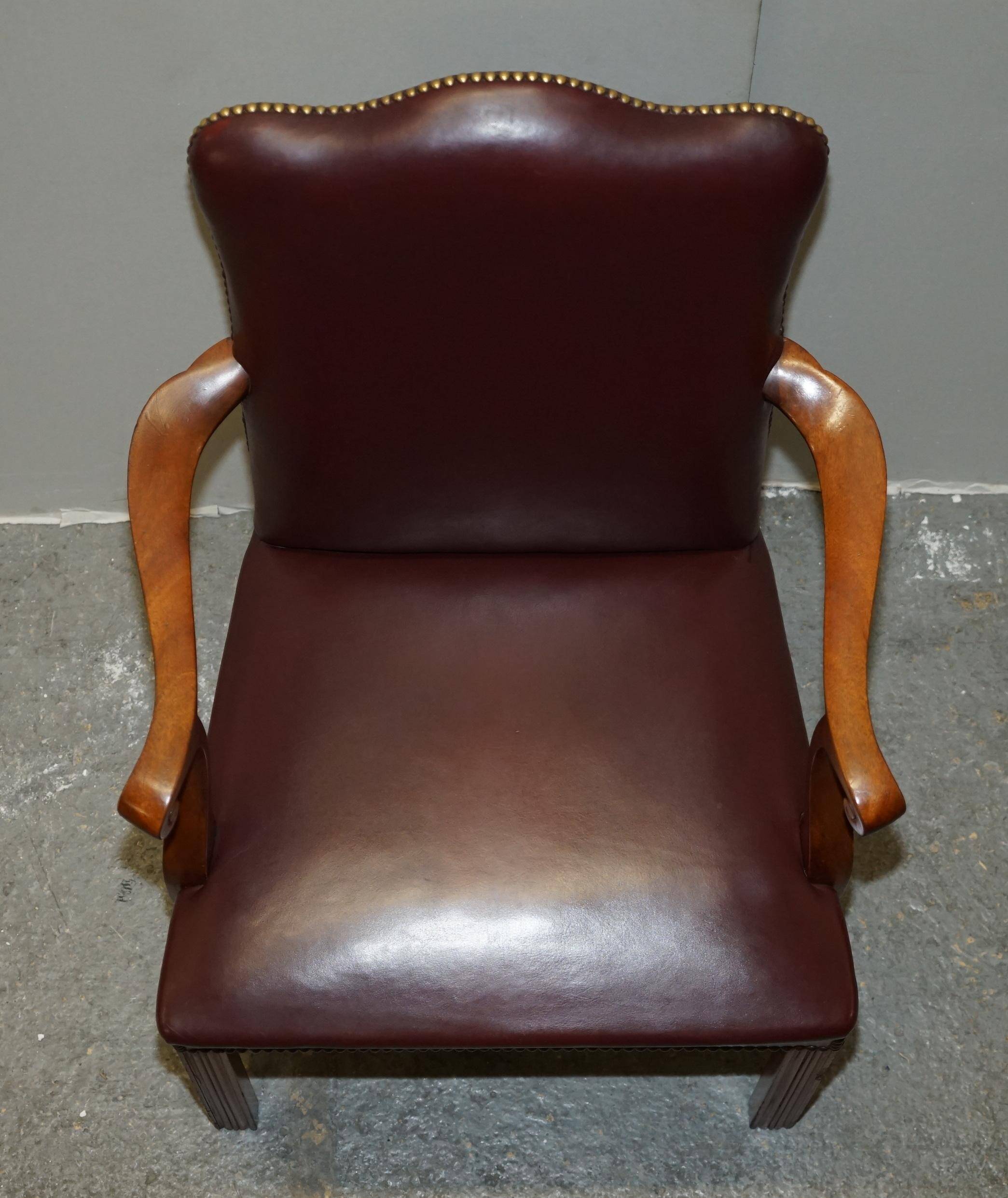Carver office chair in Spencer House leather